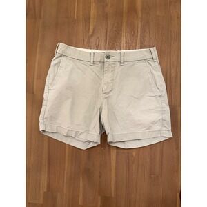Abercrombie & Fitch Women's Light Sage Stretch Chino Shorts Casual Summer